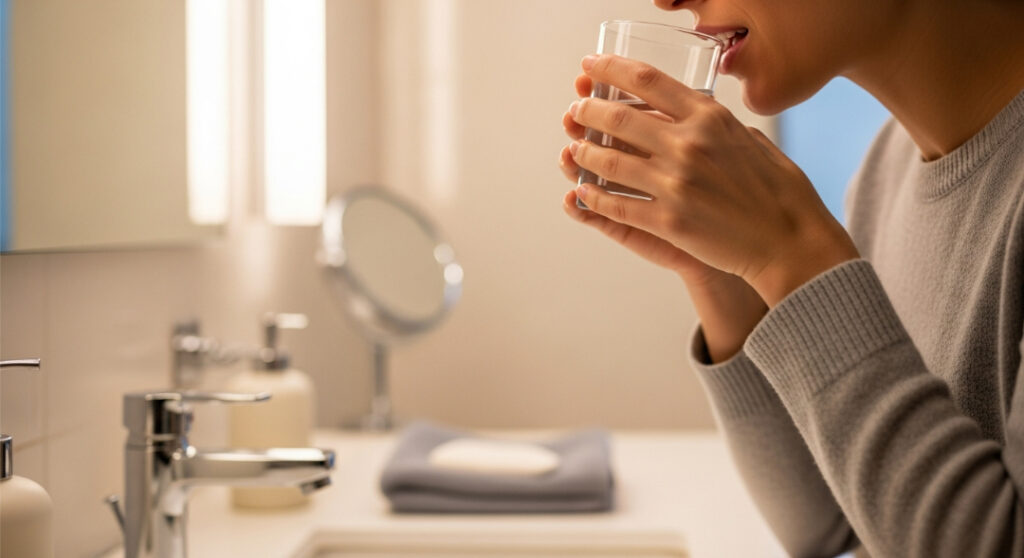 Rinsing vs Brushing Immediately