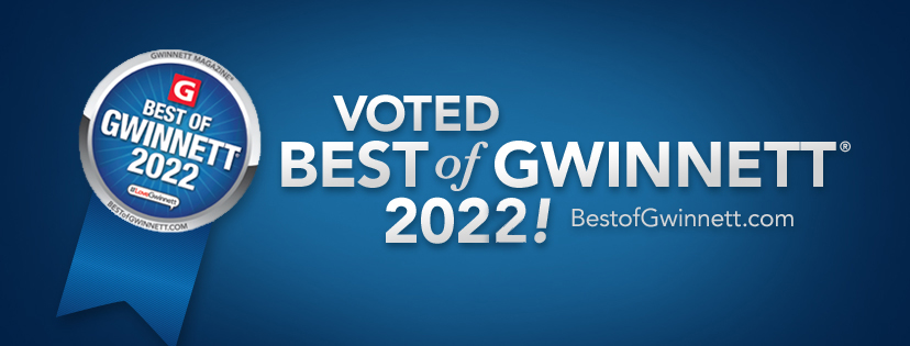 Best of Gwinnett 2022 award banner